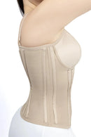 Cinta Modeladora Abdominal Antália 18 barbatanas de aço e Busto pré-moldado