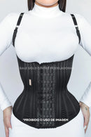 Cinta Modeladora Abdominal Califórnia Feminina com Alça e 26 Barbatanas de aço