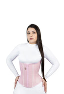 Cinta Modeladora Abdominal Malibu Feminina, 28 Barbatanas de aço com ziper e 2 flats de aço